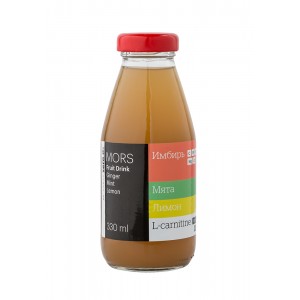 Морс имбирно-лимонный с мятой с L-карнитином (330мл)